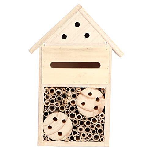 XIASABA Haus Garten Outdoor Bienenhaus aus Holz Schlafzimmer aus Holz Unterschlupf Nistkasten Dekoration Bienenhaus aus Holz Garten Bienenhaus (B-Stil) von XIASABA