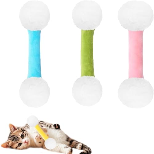 XIBDGNTNE Riesiges Katzenspielzeug mit Wattestäbchen, interaktiver Katzen-Kicker zur Zahnreinigung, 6er-Set für Haustiere von XIBDGNTNE