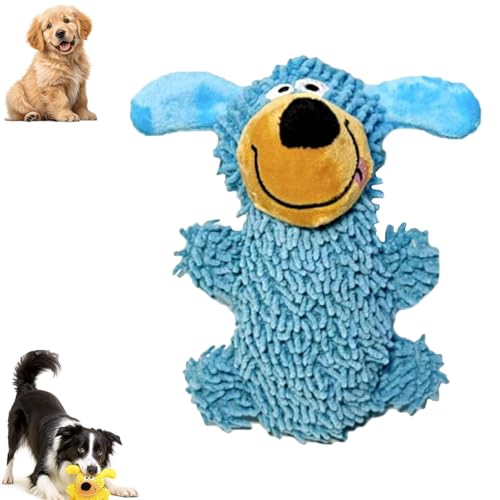 XIBHDN Ipawsplus Squeaky Dog Plush Toy, Ipawsplus Dog Toy, Cute Fluffy Chew Toys for Puppies & Small Dogs, Soft Pet Playtime Companions (1pcs-Blue) von XIBHDN