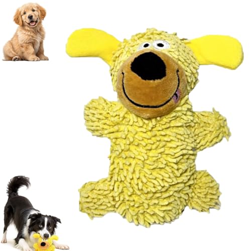 XIBHDN Ipawsplus Squeaky Dog Plush Toy, Ipawsplus Dog Toy, Cute Fluffy Chew Toys for Puppies & Small Dogs, Soft Pet Playtime Companions (1pcs-Yellow) von XIBHDN