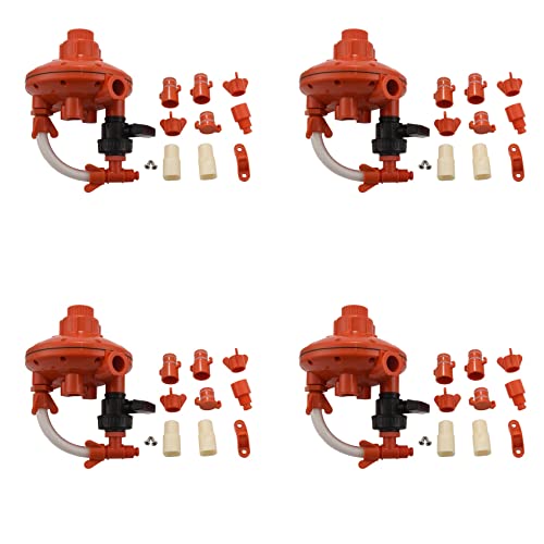 XIDIT 4 x verstellbarer Wasserdruckregler für Geflügel, Landwirtschaft, Kunststoff, für Hühner, Enten, Gänse, Kaninchen XIDIT 4 x verstellbarer Wasserdruckregler für Geflügel, Landwirtschaft, Kunststoff, für Hühner, Enten, Gänse, Kaninchen von XIDIT