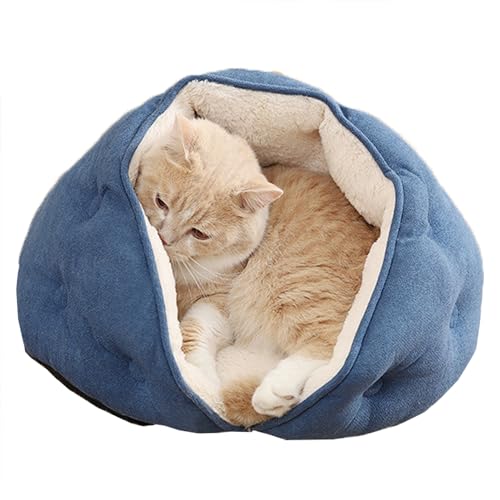 Haustierbett, Katzenhaus, Katzenbett für Indoor-Katzen mit rutschfester Unterseite, waschbar, halb-geschlossenes Nest, Katzenkissen, Haustier-Sofa, Kätzchenbett für Katze, Welpen, Kätzchen, 40 x 40 x Haustierbett, Katzenhaus, Katzenbett für Indoor-Katzen mit rutschfester Unterseite, waschbar, halb-geschlossenes Nest, Katzenkissen, Haustier-Sofa, Kätzchenbett für Katze, Welpen, Kätzchen, 40 x 40 x von XIEMINLE