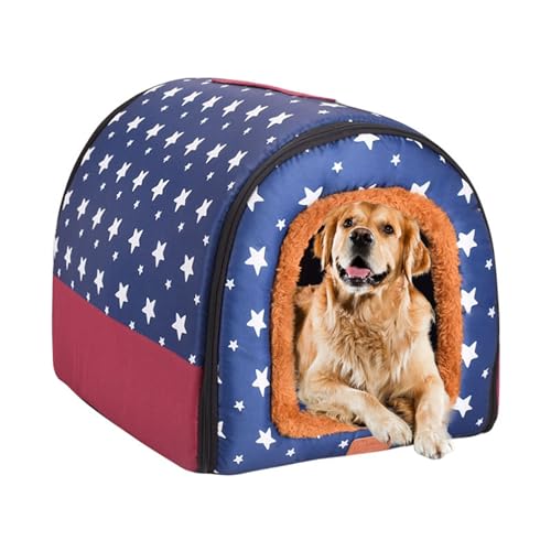 Hundebett, Haustierhaus, Haustierbett mit rutschfester Unterseite, 2-in-1 faltbares Hundehaus, waschbar, abnehmbares Haustierzelt, Höhlenbett, Katzenschutz, Schlafkorb für Haustiere, Hunde, Katzen, 92 Hundebett, Haustierhaus, Haustierbett mit rutschfester Unterseite, 2-in-1 faltbares Hundehaus, waschbar, abnehmbares Haustierzelt, Höhlenbett, Katzenschutz, Schlafkorb für Haustiere, Hunde, Katzen, 92 von XIEMINLE