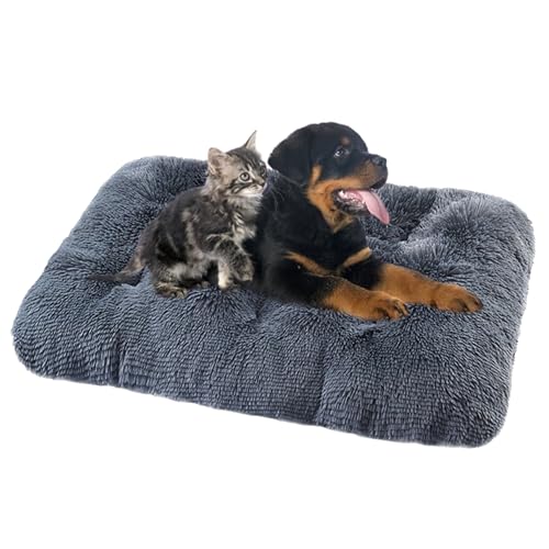 Hundebett Waschbare Hundebett-Matte Großes, Anti-Angst Hundebetten Zwinger-Auflage, Orthopädisches Hundebett Hundematratze, Rutschfestes Hundematte Hundekissen Hundesofa Zwinger-Auflage(65x48x8cm) von XIEMINLE