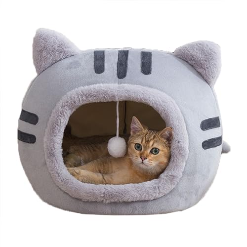 Katzenbett, Katzenhaus, Haustierbett, Katzenzelt, Bett für Haustiere, Katzenhöhle, Nest, Katze, Hundekorb für Kätzchen, Katzen, Welpen, Hunde, waschbar, Katzennest, Katzenhaus mit rutschfester von XIEMINLE