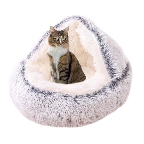 Katzenbett, Katzensofa für den Innenbereich, kleine, mittelgroße Haustiere, Katzenzelt, Bett Haus mit rutschfester Unterseite, Plüsch-Katzennest, Katzenkorb, waschbar, Haustierzeltkissen, Katzenbett, Katzensofa für den Innenbereich, kleine, mittelgroße Haustiere, Katzenzelt, Bett Haus mit rutschfester Unterseite, Plüsch-Katzennest, Katzenkorb, waschbar, Haustierzeltkissen, von XIEMINLE