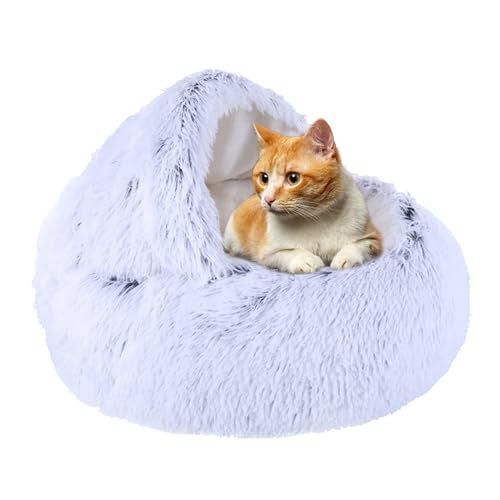 Katzenbett, Katzenzeltkissen, Katzenhaus Katzensofa mit rutschfester Unterseite, Donut-Kuschel-Kuschel-Katzennest für kleine, mittelgroße und große Haustiere, Haustierkissen, Haustierbett, Katzenbett, Katzenzeltkissen, Katzenhaus Katzensofa mit rutschfester Unterseite, Donut-Kuschel-Kuschel-Katzennest für kleine, mittelgroße und große Haustiere, Haustierkissen, Haustierbett, von XIEMINLE