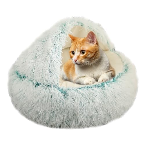 Katzenbett, Katzenzeltkissen, Katzenhaus Katzensofa mit rutschfester Unterseite, Donut-Kuschel-Kuschel-Katzennest für kleine, mittelgroße und große Haustiere, Haustierkissen, Haustierbett, von XIEMINLE