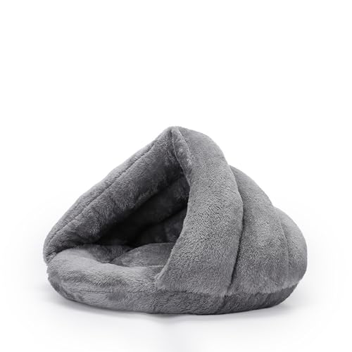 Katzenbett, warmer Katzenschlafsack für den Innenbereich, kleines Haustiernest, maschinenwaschbar, dreieckiges Bett, gemütliches Kätzchenhaus, dickes Haustier-Schlafhöhle für Welpen und Kätzchen, 45 x Katzenbett, warmer Katzenschlafsack für den Innenbereich, kleines Haustiernest, maschinenwaschbar, dreieckiges Bett, gemütliches Kätzchenhaus, dickes Haustier-Schlafhöhle für Welpen und Kätzchen, 45 x von XIEMINLE