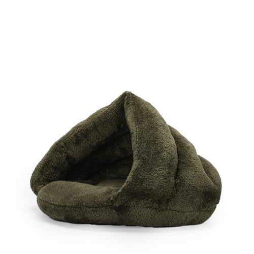 Katzenbett, warmer Katzenschlafsack für den Innenbereich, kleines Haustiernest, maschinenwaschbar, dreieckiges Bett, gemütliches Kätzchenhaus, dickes Haustier-Schlafhöhle für Welpen und Kätzchen, 50 x Katzenbett, warmer Katzenschlafsack für den Innenbereich, kleines Haustiernest, maschinenwaschbar, dreieckiges Bett, gemütliches Kätzchenhaus, dickes Haustier-Schlafhöhle für Welpen und Kätzchen, 50 x von XIEMINLE