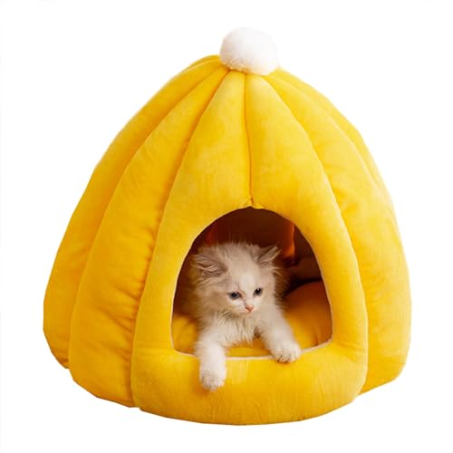 Katzenbett Kätzchenbett, Katzenhöhle, Bett, Katzenhaus für den Innenbereich, Katzennest, Haustiersofa mit herausnehmbarem, waschbarem Kissen, Katzenzelt, Katzenschlafhöhle für Katzen, Kätzchen, kleine Katzenbett Kätzchenbett, Katzenhöhle, Bett, Katzenhaus für den Innenbereich, Katzennest, Haustiersofa mit herausnehmbarem, waschbarem Kissen, Katzenzelt, Katzenschlafhöhle für Katzen, Kätzchen, kleine von XIEMINLE