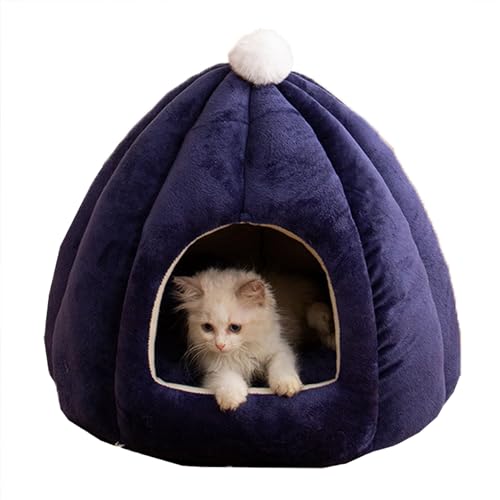 Katzenbett Kätzchenbett, Katzenhöhle, Bett, Katzenhaus für den Innenbereich, Katzennest, Haustiersofa mit herausnehmbarem, waschbarem Kissen, Katzenzelt, Schlafhöhle für Katzen, Kätzchen, kleine Katzenbett Kätzchenbett, Katzenhöhle, Bett, Katzenhaus für den Innenbereich, Katzennest, Haustiersofa mit herausnehmbarem, waschbarem Kissen, Katzenzelt, Schlafhöhle für Katzen, Kätzchen, kleine von XIEMINLE