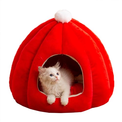 Katzenbett Kätzchenbett, Katzenhöhle, Bett, Katzenhaus für den Innenbereich, Katzennest, Haustiersofa mit herausnehmbarem, waschbarem Kissen, Katzenzelt, Schlafhöhle für Katzen, Kätzchen, kleine Katzenbett Kätzchenbett, Katzenhöhle, Bett, Katzenhaus für den Innenbereich, Katzennest, Haustiersofa mit herausnehmbarem, waschbarem Kissen, Katzenzelt, Schlafhöhle für Katzen, Kätzchen, kleine von XIEMINLE