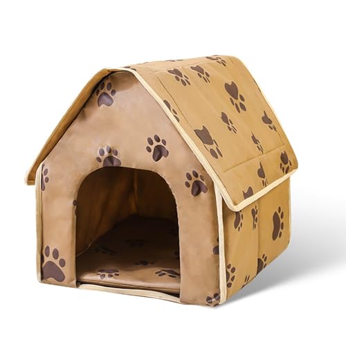 Katzenhaus für Wohnungskatzen, beruhigendes Haustierbett, Katzenzelt, Bett, Haus, Katzenhöhle, Katzennest, Haustierschlafsofa, Kätzchenbett, weiche Matte für Katzen, Kätzchen, Welpen, kleine Hunde, 47 von XIEMINLE