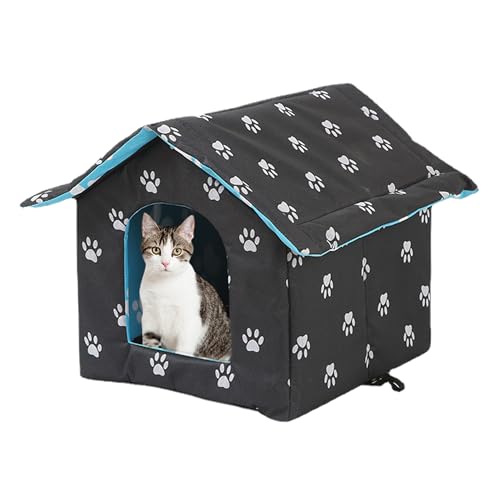 Katzenhaus für draußen, wasserdicht, Katzenbett, Katzenzelt für Katzen, Kätzchen, kleine Tiere, Haustierbett, Katzen-Schlafhöhle, Haustier-Sofa-Matten, 45 x 43 x 40 cm, Stil 1 Katzenhaus für draußen, wasserdicht, Katzenbett, Katzenzelt für Katzen, Kätzchen, kleine Tiere, Haustierbett, Katzen-Schlafhöhle, Haustier-Sofa-Matten, 45 x 43 x 40 cm, Stil 1 von XIEMINLE