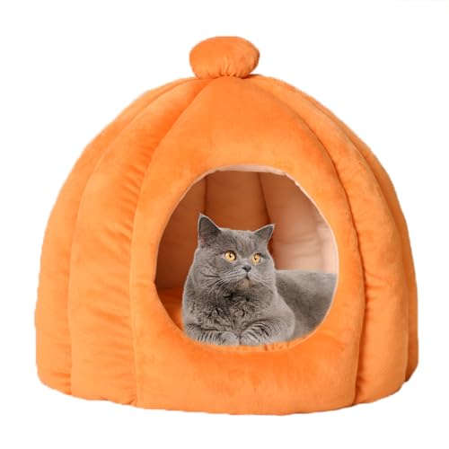 XIEMINLE Katzenhöhlenbett, Haustierbett, Katzenhaus für Katzen, Hunde, warmes Haustierzelt, Höhle, halbgeschlossenes Katzenhöhlennest, Kätzchenbett, Katzenbett, Haus mit waschbarem, abnehmbarem XIEMINLE Katzenhöhlenbett, Haustierbett, Katzenhaus für Katzen, Hunde, warmes Haustierzelt, Höhle, halbgeschlossenes Katzenhöhlennest, Kätzchenbett, Katzenbett, Haus mit waschbarem, abnehmbarem von XIEMINLE