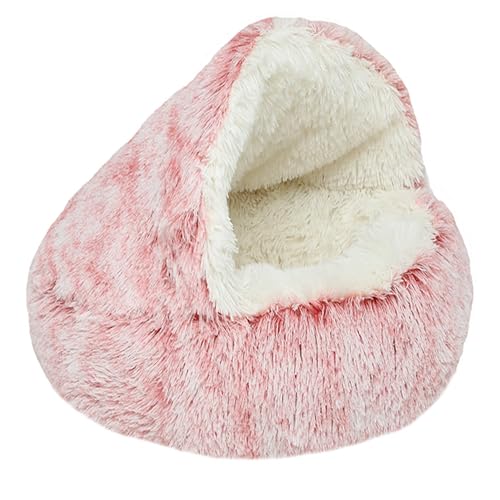 Katzenhöhlen für den Innenbereich, Plüsch-Katzenbett, Schlafhöhle für Kätzchen, weiche Katzenhäuser, gemütliches Haustierzelt, warmer Unterschlupf für Haustiere, mit Kapuze und rutschfester Unterseite Katzenhöhlen für den Innenbereich, Plüsch-Katzenbett, Schlafhöhle für Kätzchen, weiche Katzenhäuser, gemütliches Haustierzelt, warmer Unterschlupf für Haustiere, mit Kapuze und rutschfester Unterseite von XIEMINLE