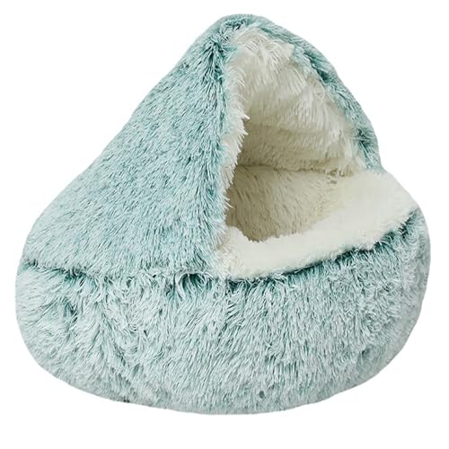 Katzenhöhlen für den Innenbereich, Plüsch-Katzenbett, Schlafhöhle für Kätzchen, weiche Katzenhäuser, gemütliches Haustierzelt, warmer Unterschlupf für Haustiere, mit Kapuze und rutschfester Unterseite Katzenhöhlen für den Innenbereich, Plüsch-Katzenbett, Schlafhöhle für Kätzchen, weiche Katzenhäuser, gemütliches Haustierzelt, warmer Unterschlupf für Haustiere, mit Kapuze und rutschfester Unterseite von XIEMINLE