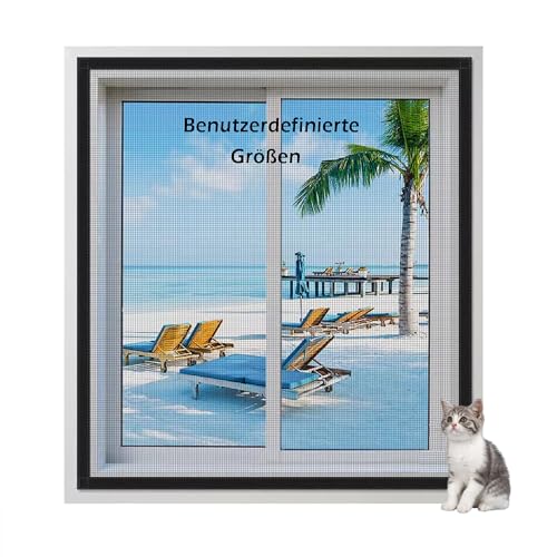 XIEMINLE Benutzerdefinierte Fliegengitter Fenster, Selbstklebendes Insektenschutz für Fenster,Hohe Dichte Moskitonetz,Katzennetz Balkon Fenster, für Balkontür Wohnzimmer XIEMINLE Benutzerdefinierte Fliegengitter Fenster, Selbstklebendes Insektenschutz für Fenster,Hohe Dichte Moskitonetz,Katzennetz Balkon Fenster, für Balkontür Wohnzimmer von XIEMINLE
