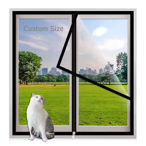XIEMINLE Benutzerdefinierte Größe Fensterschutz für Katzen, Innen Katzen Fenster Sicherheitsnetz, Balkon Katzenschutz Fenster Mesh, Fliegengitter Selbstklebendes Netz Anti-Moskito Insekt XIEMINLE Benutzerdefinierte Größe Fensterschutz für Katzen, Innen Katzen Fenster Sicherheitsnetz, Balkon Katzenschutz Fenster Mesh, Fliegengitter Selbstklebendes Netz Anti-Moskito Insekt von XIEMINLE