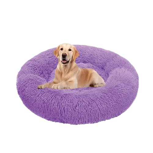 XIEMINLE Beruhigendes Donut-Hundebett und Katzenbett für den Innenbereich, warmes, gemütliches Haustierkissen, weiche Haustiermatte, waschbarer Welpenkorb mit rutschfester Unterseite, für kleine XIEMINLE Beruhigendes Donut-Hundebett und Katzenbett für den Innenbereich, warmes, gemütliches Haustierkissen, weiche Haustiermatte, waschbarer Welpenkorb mit rutschfester Unterseite, für kleine von XIEMINLE