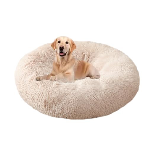 XIEMINLE Beruhigendes Donut-Hundebett und Katzenbett für den Innenbereich, warmes, gemütliches Haustierkissen, weiche Haustiermatte, waschbarer Welpenkorb mit rutschfester Unterseite, für kleine XIEMINLE Beruhigendes Donut-Hundebett und Katzenbett für den Innenbereich, warmes, gemütliches Haustierkissen, weiche Haustiermatte, waschbarer Welpenkorb mit rutschfester Unterseite, für kleine von XIEMINLE