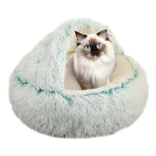 XIEMINLE Beruhigendes Haustierbett, Plüsch-Katzenkissen, Korb, Donut-Katzenbett, waschbar, rutschfest, Kätzchen, Welpen, Haustierbett, Haustierkissen, Sofa, Katzenzelt für kleine, mittelgroße und XIEMINLE Beruhigendes Haustierbett, Plüsch-Katzenkissen, Korb, Donut-Katzenbett, waschbar, rutschfest, Kätzchen, Welpen, Haustierbett, Haustierkissen, Sofa, Katzenzelt für kleine, mittelgroße und von XIEMINLE