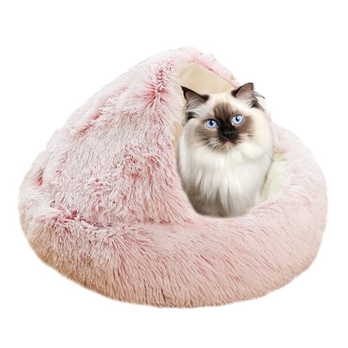 XIEMINLE Beruhigendes Haustierbett, Plüsch-Katzenkissen, Korb, Donut-Katzenbett, waschbar, rutschfest, Kätzchen, Welpen, Haustierbett, Haustierkissen, Sofa, Katzenzelt für kleine, mittelgroße und XIEMINLE Beruhigendes Haustierbett, Plüsch-Katzenkissen, Korb, Donut-Katzenbett, waschbar, rutschfest, Kätzchen, Welpen, Haustierbett, Haustierkissen, Sofa, Katzenzelt für kleine, mittelgroße und von XIEMINLE