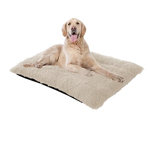 XIEMINLE Beruhigendes Hundebett, großes Hundebett, waschbar, Plüsch-Katzenbetten Kissenmatratze, Hundematte für mittelgroße und große Hunde, Hundekäfigbett mit rutschfester Unterseite, 70 x 50 x 8 cm, XIEMINLE Beruhigendes Hundebett, großes Hundebett, waschbar, Plüsch-Katzenbetten Kissenmatratze, Hundematte für mittelgroße und große Hunde, Hundekäfigbett mit rutschfester Unterseite, 70 x 50 x 8 cm, von XIEMINLE