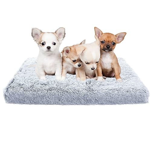 XIEMINLE Beruhigendes Hundebett, großes Hundekissen, Hundekäfigmatratze mit rutschfester Unterseite, Plüsch-Haustierbett, waschbar, orthopädische Hundematte, Hundekissenbett für kleine, mittelgroße XIEMINLE Beruhigendes Hundebett, großes Hundekissen, Hundekäfigmatratze mit rutschfester Unterseite, Plüsch-Haustierbett, waschbar, orthopädische Hundematte, Hundekissenbett für kleine, mittelgroße von XIEMINLE