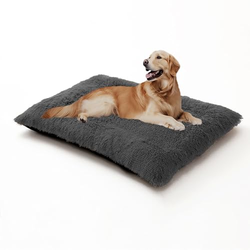 XIEMINLE Beruhigendes Hundebett, warme Hundematte für Kiste, flauschig, Anti-Angst-Matratze, waschbar, Haustierkäfigkissen, Plüsch-Katzenkissen, weiche Welpenunterlage mit rutschfester Unterseite (120 XIEMINLE Beruhigendes Hundebett, warme Hundematte für Kiste, flauschig, Anti-Angst-Matratze, waschbar, Haustierkäfigkissen, Plüsch-Katzenkissen, weiche Welpenunterlage mit rutschfester Unterseite (120 von XIEMINLE
