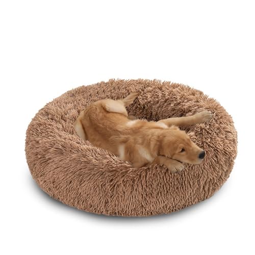 XIEMINLE Beruhigendes Hundebett für mittelgroße und große Hunde, flauschig, kuschelig, Haustierbett, Plüschkissen, maschinenwaschbar, Welpennest, warme Welpenmatte mit rutschfester Unterseite, 140 cm XIEMINLE Beruhigendes Hundebett für mittelgroße und große Hunde, flauschig, kuschelig, Haustierbett, Plüschkissen, maschinenwaschbar, Welpennest, warme Welpenmatte mit rutschfester Unterseite, 140 cm von XIEMINLE