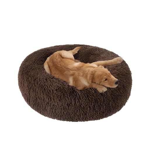 XIEMINLE Beruhigendes Hundebett für mittelgroße und große Hunde, flauschig, kuschelig, Haustierbett, Plüschkissen, maschinenwaschbar, Welpennest, warme Welpenmatte mit rutschfester Unterseite, 140 cm XIEMINLE Beruhigendes Hundebett für mittelgroße und große Hunde, flauschig, kuschelig, Haustierbett, Plüschkissen, maschinenwaschbar, Welpennest, warme Welpenmatte mit rutschfester Unterseite, 140 cm von XIEMINLE