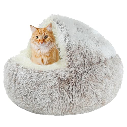 XIEMINLE Beruhigendes Katzenbett, kleines Katzenzelt, Anti-Angst-Katzenbett für Kätzchen und Welpen, rutschfestes Katzensofa, Haustierbett, waschbar, Donut-Kuschelnest, Katzenkissen, Haustierbett, 60 XIEMINLE Beruhigendes Katzenbett, kleines Katzenzelt, Anti-Angst-Katzenbett für Kätzchen und Welpen, rutschfestes Katzensofa, Haustierbett, waschbar, Donut-Kuschelnest, Katzenkissen, Haustierbett, 60 von XIEMINLE