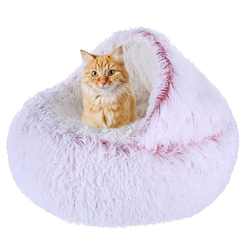 XIEMINLE Beruhigendes Katzenbett, kleines Katzenzelt, Anti-Angst-Katzenbett für Kätzchen und Welpen, rutschfestes Katzensofa, Haustierbett, waschbar, Donut-Kuschelnest, Katzenkissen, Haustierbett, 65 XIEMINLE Beruhigendes Katzenbett, kleines Katzenzelt, Anti-Angst-Katzenbett für Kätzchen und Welpen, rutschfestes Katzensofa, Haustierbett, waschbar, Donut-Kuschelnest, Katzenkissen, Haustierbett, 65 von XIEMINLE