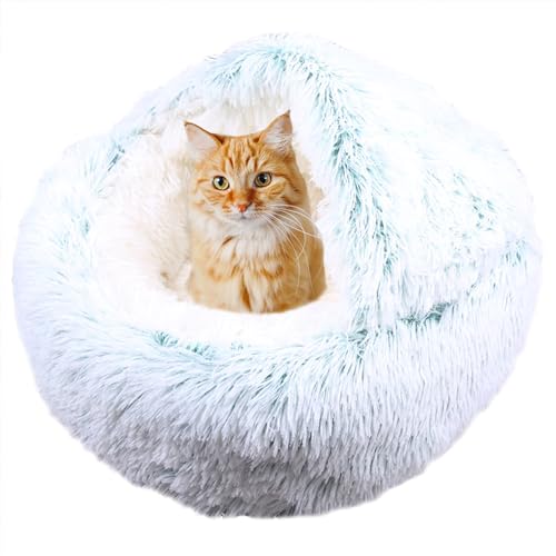 XIEMINLE Beruhigendes Katzenbett, kleines Katzenzelt, Anti-Angst-Katzenbett für Kätzchen und Welpen, rutschfestes Katzensofa, Haustierbett, waschbar, Donut-Kuschelnest, Katzenkissen, Haustierbett, 60 XIEMINLE Beruhigendes Katzenbett, kleines Katzenzelt, Anti-Angst-Katzenbett für Kätzchen und Welpen, rutschfestes Katzensofa, Haustierbett, waschbar, Donut-Kuschelnest, Katzenkissen, Haustierbett, 60 von XIEMINLE