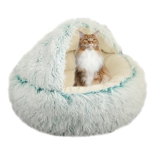 XIEMINLE Beruhigendes Katzenbett für kleine, mittelgroße und große Haustiere, Donut-Katzenbett, Katzennest, Plüsch-Katzensofa, Haustierbett, waschbar, Katzenzelt, Bett Haus mit rutschfester XIEMINLE Beruhigendes Katzenbett für kleine, mittelgroße und große Haustiere, Donut-Katzenbett, Katzennest, Plüsch-Katzensofa, Haustierbett, waschbar, Katzenzelt, Bett Haus mit rutschfester von XIEMINLE