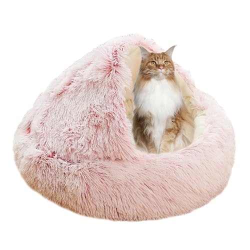 XIEMINLE Beruhigendes Katzenbett für kleine, mittelgroße und große Haustiere, Donut-Katzenbett, Katzennest, Plüsch-Katzensofa, Haustierbett, waschbar, Katzenzelt, Bett Haus mit rutschfester XIEMINLE Beruhigendes Katzenbett für kleine, mittelgroße und große Haustiere, Donut-Katzenbett, Katzennest, Plüsch-Katzensofa, Haustierbett, waschbar, Katzenzelt, Bett Haus mit rutschfester von XIEMINLE