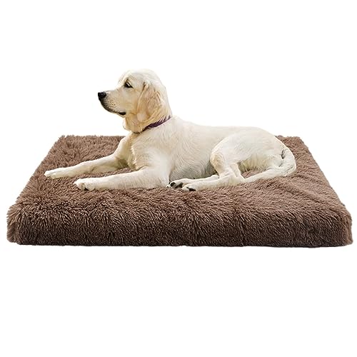 XIEMINLE Calming Pet Bed Dog Crate Matratze, Anti-Angst-Hundebetten, Hundematte mit rutschfester Unterseite, Plüsch, Haustier-Katzenbetten, Hundematte für mittelgroße und große Hunde, Katzen, 120 x 80 XIEMINLE Calming Pet Bed Dog Crate Matratze, Anti-Angst-Hundebetten, Hundematte mit rutschfester Unterseite, Plüsch, Haustier-Katzenbetten, Hundematte für mittelgroße und große Hunde, Katzen, 120 x 80 von XIEMINLE