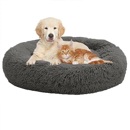 XIEMINLE Cozy Pet Hundebett Beruhigendes Haustierbett, Anti-Angstzustände Hundesofa Bett mit rutschfester Unterseite, warmes Plüsch-Hundekissen, Korb, Kätzchenbett, Katze, Haustierkissen, großes XIEMINLE Cozy Pet Hundebett Beruhigendes Haustierbett, Anti-Angstzustände Hundesofa Bett mit rutschfester Unterseite, warmes Plüsch-Hundekissen, Korb, Kätzchenbett, Katze, Haustierkissen, großes von XIEMINLE