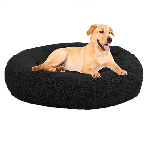 XIEMINLE Dog Beds Beruhigendes Haustierbett für große, mittelgroße und kleine Hunde, Katzen, beruhigendes Donut-Welpenbett, rundes Plüsch-Hundebett, Donut-Kissenbett, Welpenkuschelbett, 120 cm, XIEMINLE Dog Beds Beruhigendes Haustierbett für große, mittelgroße und kleine Hunde, Katzen, beruhigendes Donut-Welpenbett, rundes Plüsch-Hundebett, Donut-Kissenbett, Welpenkuschelbett, 120 cm, von XIEMINLE