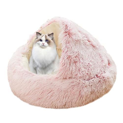XIEMINLE Donut Beruhigendes Katzenbett, Plüsch-Katzensofa, Katzenhaus, Haustierbett, Kätzchenbett, Katzennest für große, mittelgroße und kleine Hunde und Katzen, Katzenzeltkissen mit rutschfester XIEMINLE Donut Beruhigendes Katzenbett, Plüsch-Katzensofa, Katzenhaus, Haustierbett, Kätzchenbett, Katzennest für große, mittelgroße und kleine Hunde und Katzen, Katzenzeltkissen mit rutschfester von XIEMINLE