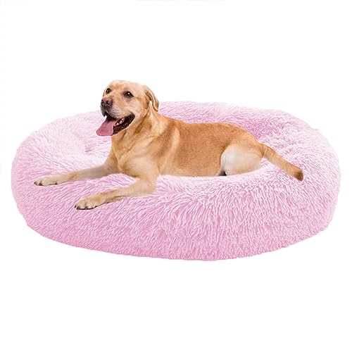 XIEMINLE Donut Calming Pet Bed Calming Donut Puppy Bed, Dog Sofa Bed for Small/Medium/Large Dogs, Round Plush Dog Bed with Non-Slip Bottom, Donut Pillow Bed Cuddler Dog Bed von XIEMINLE