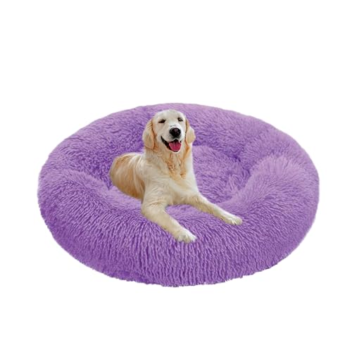 XIEMINLE Donut-Hundebett, Plüsch, wärmendes Haustierbett, flauschig, Anti-Angst, runde Haustiermatte, maschinenwaschbar, Welpenmatratze, beruhigendes Welpennest mit rutschfester Unterseite, 60 cm XIEMINLE Donut-Hundebett, Plüsch, wärmendes Haustierbett, flauschig, Anti-Angst, runde Haustiermatte, maschinenwaschbar, Welpenmatratze, beruhigendes Welpennest mit rutschfester Unterseite, 60 cm von XIEMINLE