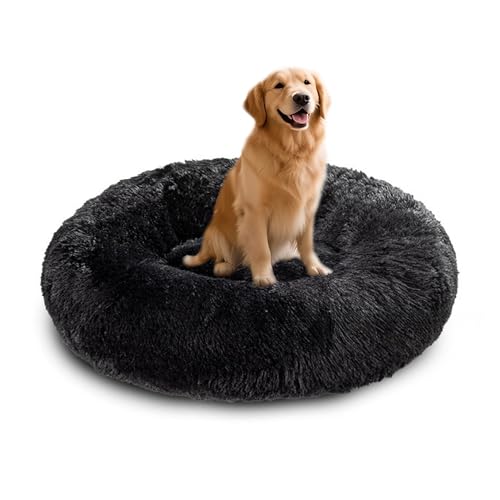 XIEMINLE Donut-Hundebett, rund, wärmend, flauschig, Anti-Angst, Haustiernest für mittelgroße und große Hunde, maschinenwaschbar, Welpenkissen, beruhigende Welpenmatratze mit rutschfester Unterseite XIEMINLE Donut-Hundebett, rund, wärmend, flauschig, Anti-Angst, Haustiernest für mittelgroße und große Hunde, maschinenwaschbar, Welpenkissen, beruhigende Welpenmatratze mit rutschfester Unterseite von XIEMINLE