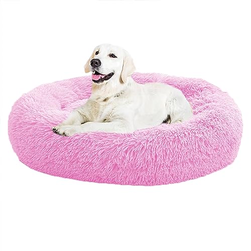 XIEMINLE Donut beruhigendes Haustierbett, kuscheliges Hundebett, beruhigendes Donut-Welpenbett für große, mittelgroße und kleine Hunde, große Hundebetten, weiches Welpensofa, waschbarer XIEMINLE Donut beruhigendes Haustierbett, kuscheliges Hundebett, beruhigendes Donut-Welpenbett für große, mittelgroße und kleine Hunde, große Hundebetten, weiches Welpensofa, waschbarer von XIEMINLE