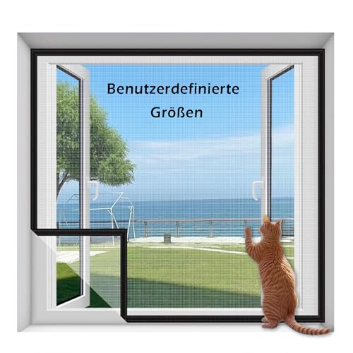 XIEMINLE Fenster Insektenschutzgitter, Fliegengitternetze für Fenster, Katzenschutz Fenster Netz Moskitonetz Fenster Mesh Mit Selbstklebeband,für Schlafzimmer, Wohnzimmer von XIEMINLE