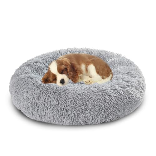 XIEMINLE Großes Hundebett, Plüsch, Donut-Hundekorb, flauschig, Anti-Angst, Haustierbett, wärmend, rund, kuschelig, Haustiernest, maschinenwaschbar, Welpenmatte, rutschfestes Welpenkissen, Kissen (150 XIEMINLE Großes Hundebett, Plüsch, Donut-Hundekorb, flauschig, Anti-Angst, Haustierbett, wärmend, rund, kuschelig, Haustiernest, maschinenwaschbar, Welpenmatte, rutschfestes Welpenkissen, Kissen (150 von XIEMINLE