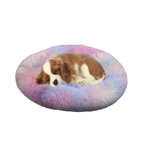 XIEMINLE Großes Hundebett, Plüsch, Donut-Hundekorb, flauschig, Anti-Angst, Haustierbett, wärmend, rund, kuschelig, Haustiernest, maschinenwaschbar, Welpenmatte, rutschfestes Welpenkissen, Kissen (140 XIEMINLE Großes Hundebett, Plüsch, Donut-Hundekorb, flauschig, Anti-Angst, Haustierbett, wärmend, rund, kuschelig, Haustiernest, maschinenwaschbar, Welpenmatte, rutschfestes Welpenkissen, Kissen (140 von XIEMINLE