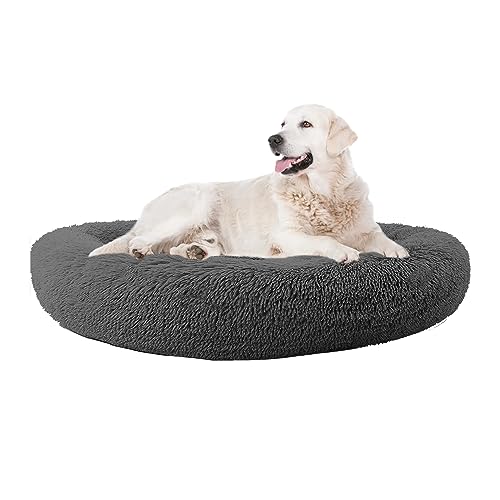 XIEMINLE Haustierbett Hundesofa Antistress Kuschelig Hundekissen, Donut Kuscheliges Hundekorb, Plüsch Orthopädisches Hundebett, Hundekorb Waschbar Rund Haustierbett für Große Mittelgroße Hunde(Ø90cm) XIEMINLE Haustierbett Hundesofa Antistress Kuschelig Hundekissen, Donut Kuscheliges Hundekorb, Plüsch Orthopädisches Hundebett, Hundekorb Waschbar Rund Haustierbett für Große Mittelgroße Hunde(Ø90cm) von XIEMINLE